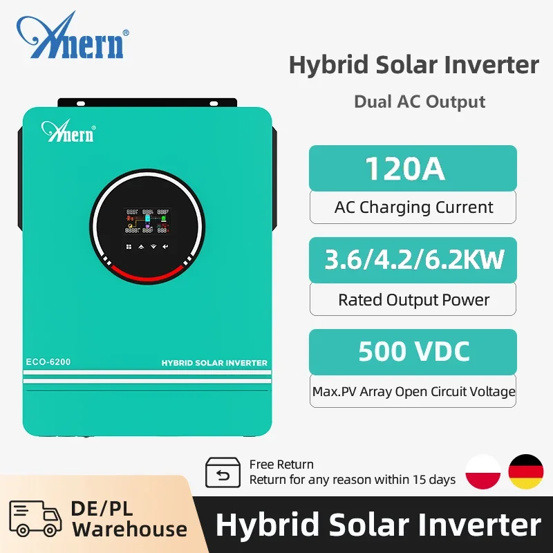 Off Grid Solar Kit - Solar Off Gridอินเวอร์เตอร์Hybrid 3600W 4200W 6200W