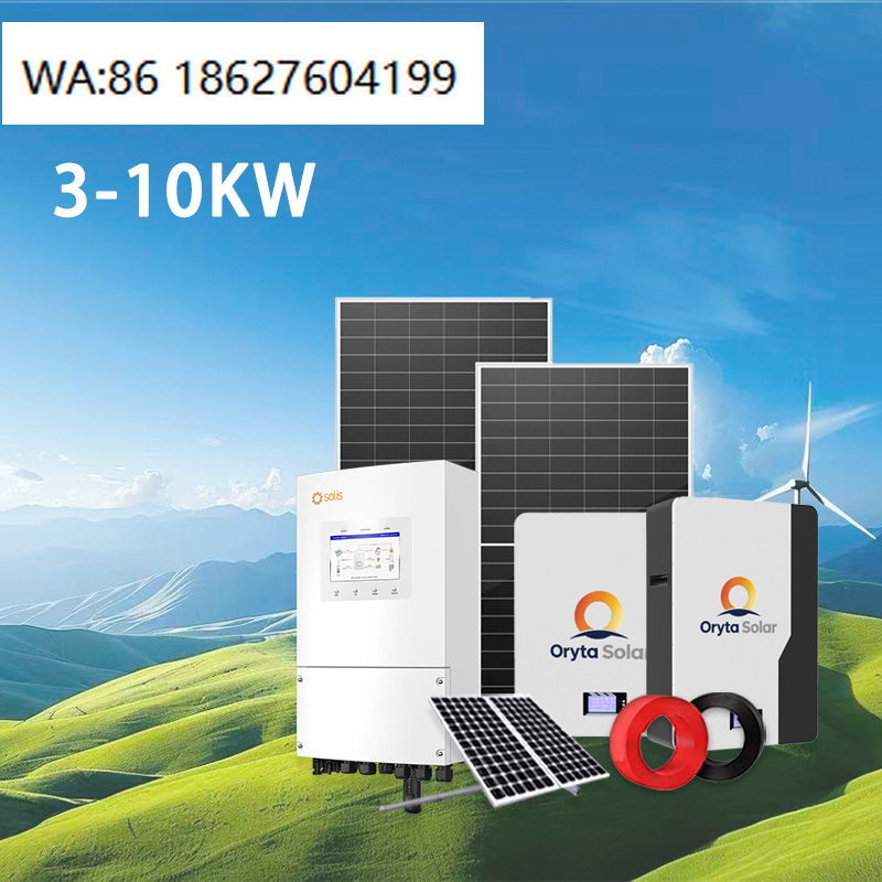 Off Grid Solar Kit - ระบบโซลาร์เซลล์แบบไฮบริดออฟกริดครบชุด 3KW-10KW พร้อมแผงโซลาร์เซลล์ อินเวอร์เตอร์ แบตเตอรี่ในตัว ชุดผลิตไฟฟ้าสำหรับบ้าน