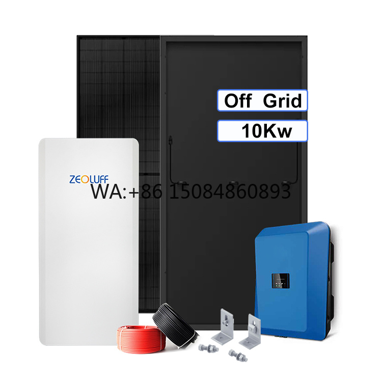 ชุดกังหันลมจีน 5 กิโลวัตต์ ระบ - Off Grid Solar Kit บทวิจารณ์และราคา