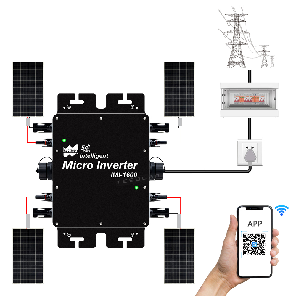 1600W Micro อินเวอร์เตอร์พลังง - Off Grid Solar Kit บทวิจารณ์และราคา